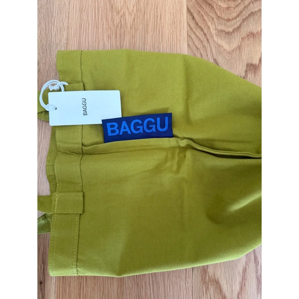 BAGGU Mini Merch Tote 100% Cotton in Caper Green NWT